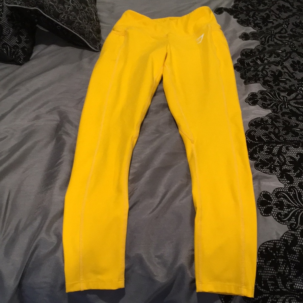 Gymshark citrus yellow leggings size small